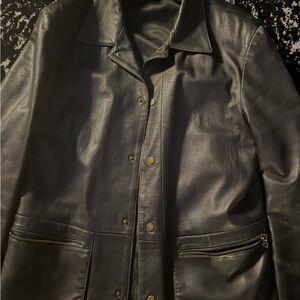 Men's Black Leather Jacket